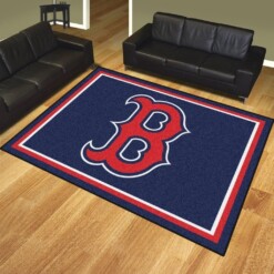 Boston Red Sox Living Room Area Rug