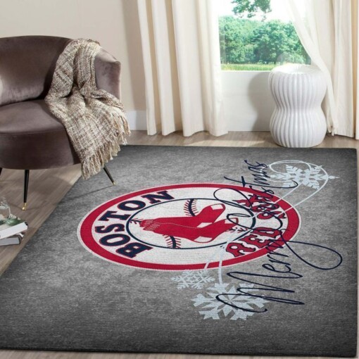 Boston Red Sox Living Room Area Rug