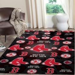 Boston Red Sox Living Room Area Rug