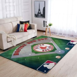 Boston Red Sox Living Room Area Rug