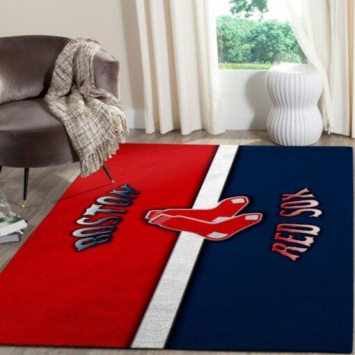 Boston Red Sox Living Room Area Rug