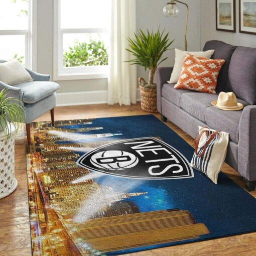 Brooklyn Nets Living Room Area Rug