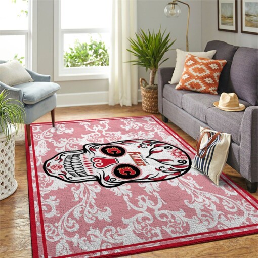 Calgary Flames Living Room Area Rug