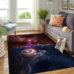 Captain America And Ironman Living Room Area Rug