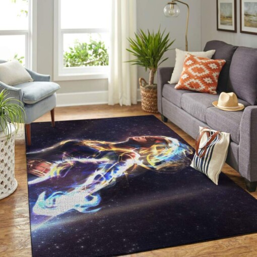 Captain Marvel Living Room Area Rug