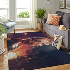 Captain Marvel Living Room Area Rug