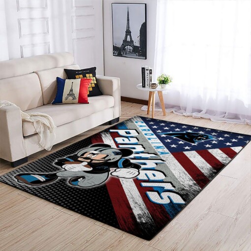 Carolina Panthers Living Room Area Rug