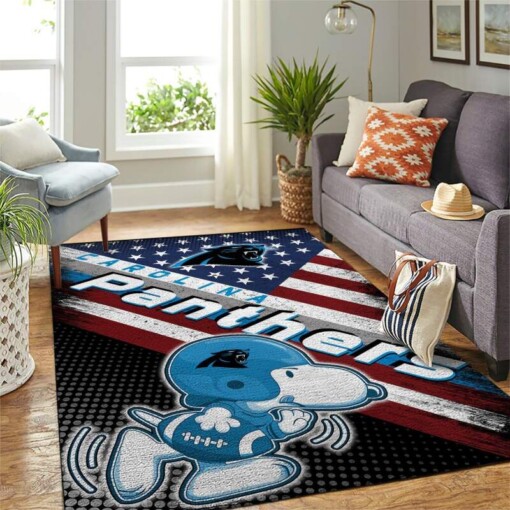 Carolina Panthers Living Room Area Rug