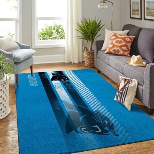 Carolina Panthers Living Room Area Rug