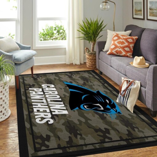 Carolina Panthers Living Room Area Rug