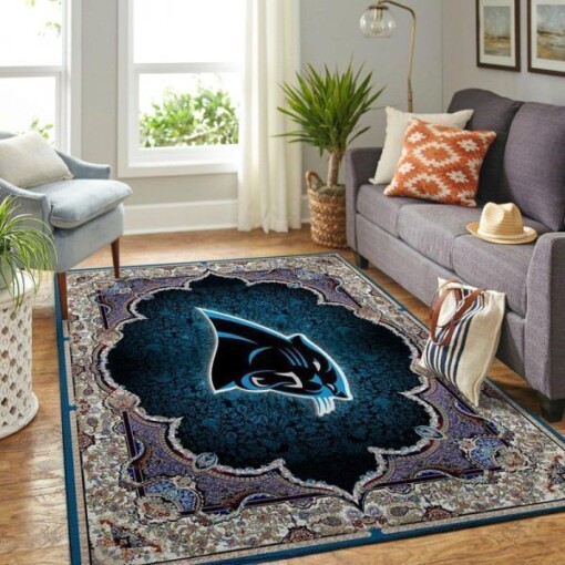 Carolina Panthers Living Room Area Rug