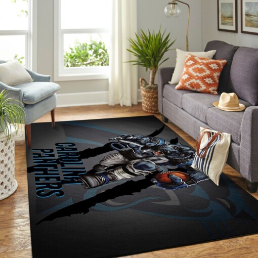 Carolina Panthers Living Room Area Rug