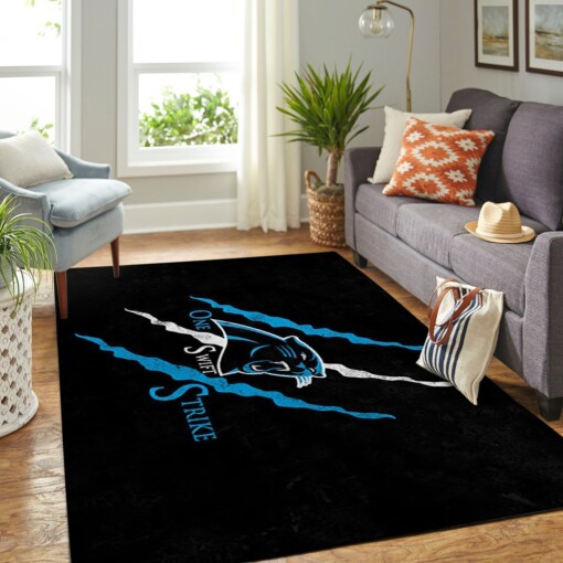 Carolina Panthers Living Room Area Rug