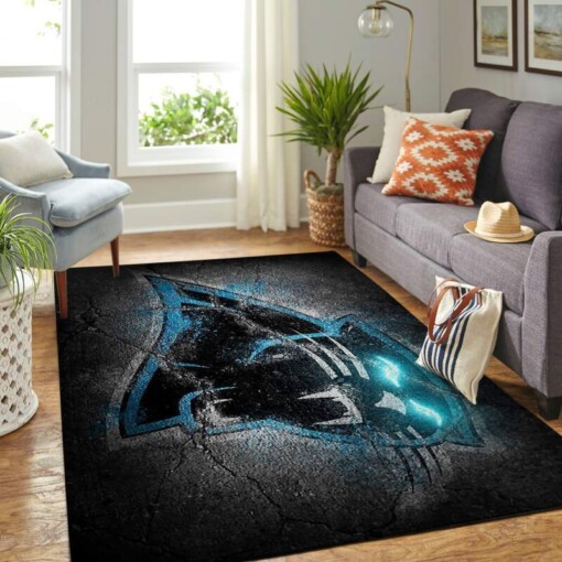 Carolina Panthers Living Room Area Rug