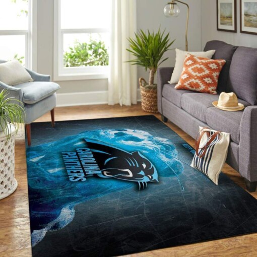 Carolina Panthers Living Room Area Rug