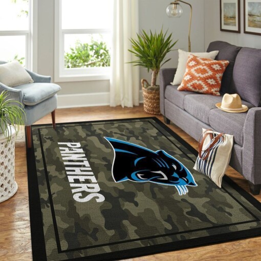 Carolina Panthers Living Room Area Rug