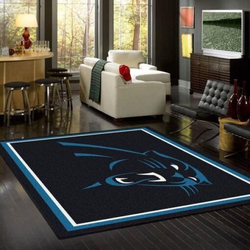 Carolina Panthers Living Room Area Rug