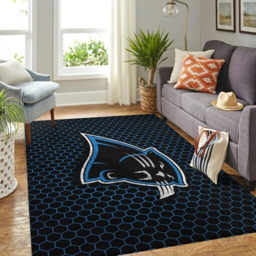 Carolina Panthers Living Room Area Rug