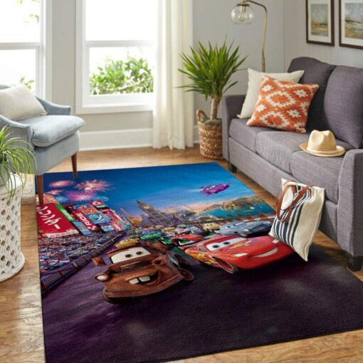 Cars-disney Movie Living Room Area Rug