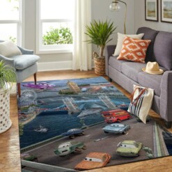 Cars-disney Movie Living Room Area Rug