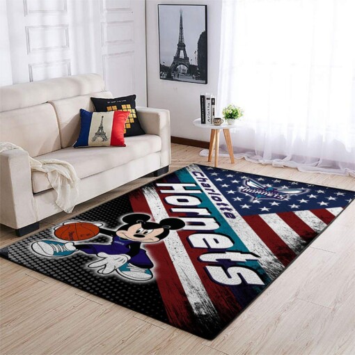 Charlotte Hornets Living Room Area Rug