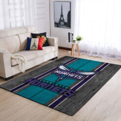 Charlotte Hornets Living Room Area Rug