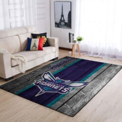 Charlotte Hornets Living Room Area Rug