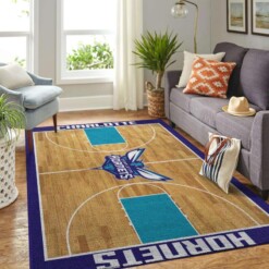 Charlotte Hornets Living Room Area Rug