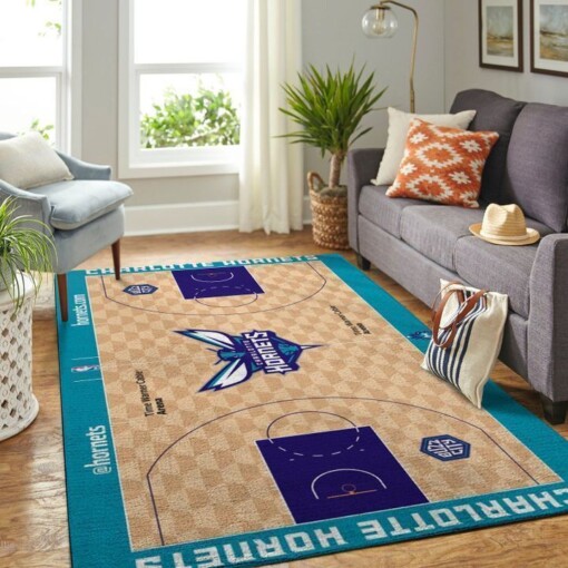 Charlotte Hornets Living Room Area Rug