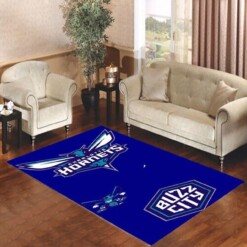 Charlotte Hornets Living Room Area Rug