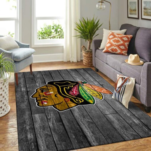 Chicago Blackhawks Living Room Area Rug