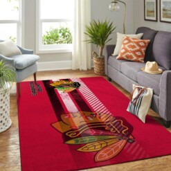 Chicago Blackhawks Living Room Area Rug