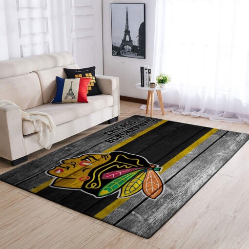 Chicago Blackhawks Living Room Area Rug