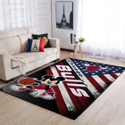 Chicago Bulls Living Room Area Rug