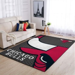 Chicago Bulls Living Room Area Rug