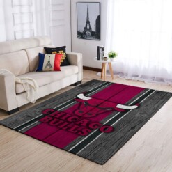 Chicago Bulls Living Room Area Rug