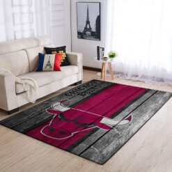 Chicago Bulls Living Room Area Rug