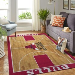 Chicago Bulls Living Room Area Rug