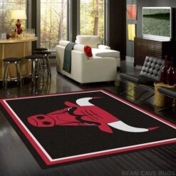 Chicago Bulls Living Room Area Rug