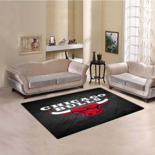 Chicago Bulls Living Room Area Rug