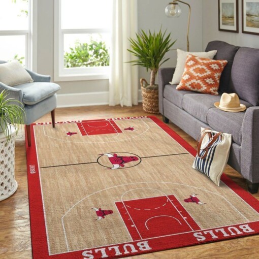 Chicago Bulls Living Room Area Rug