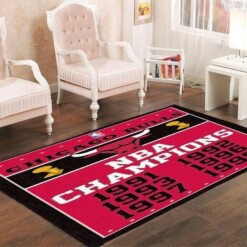 Chicago Bulls Living Room Area Rug