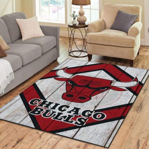 Chicago Bulls Living Room Area Rug