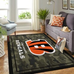 Cincinnati Bengals Living Room Area Rug
