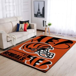 Cincinnati Bengals Living Room Area Rug