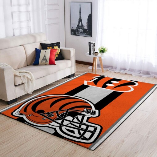 Cincinnati Bengals Living Room Area Rug