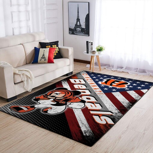 Cincinnati Bengals Living Room Area Rug