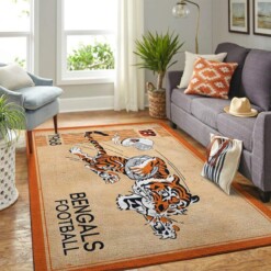 Cincinnati Bengals Living Room Area Rug