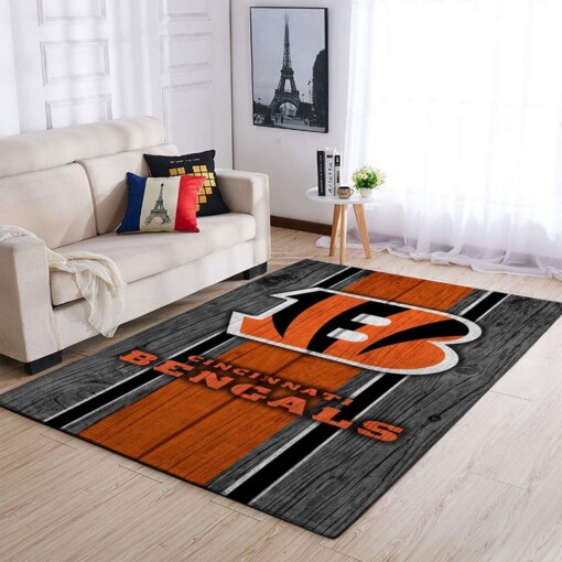 Cincinnati Bengals Living Room Area Rug