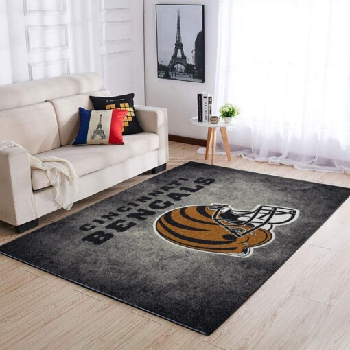 Cincinnati Bengals Living Room Area Rug